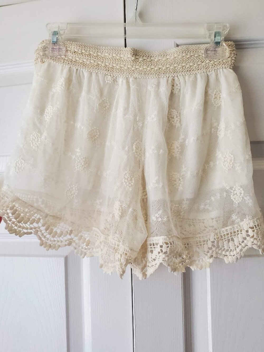 Orange Creek Boho sheer festival microshorts size M